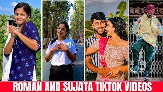 ROMAN JOGI AND SUJATA KHAREL TITKTOK CUTE COUPLES  romanjogi sujatakharels [upl. by Mihe718]