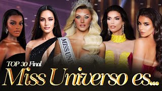 Y la ganadora es MISS UNIVERSO TOP 30 FINAL 👑 [upl. by Fronia]