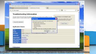 How to Reset Mozilla Firefox in Windows XP to fix issues with it [upl. by Cogn]