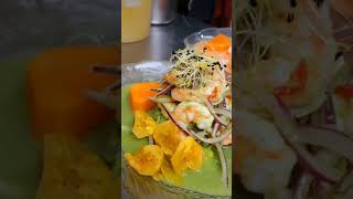 CEVICHE AMAZONICO DE LANGOSTINOS CEVICHE DE PESCADO AJI AMARILLO COMIDA PERUANA PERUVIAN FOOD 🇵🇪 [upl. by Mount]