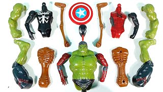 Assemble Venom Carnage VS Spiderman VS Siren Head VS Hulk Smash Avengers Superhero Toys [upl. by Hickey871]