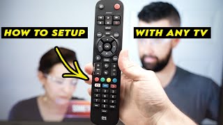 How to Setup One For All Universal Essential TV Remote  CODES LIST [upl. by Malvino]