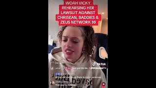 Woah Vicky says she BLACKED OUT during fight with Chrisean Rock zeusnetwork chriseanrock [upl. by Danyelle]