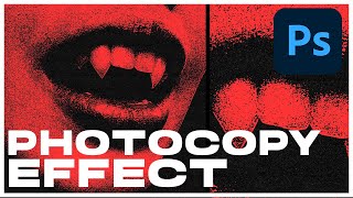 Realistic PHOTOCOPY EFFECT QUICK amp EASY  Photoshop Tutorial [upl. by Cassella552]