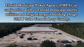 Solar Farm construction has begun near Bronson in Levy County Florida [upl. by Nalniuq]