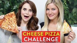 CHEESE PIZZA CHALLENGE ft iJustine [upl. by Aiekan]