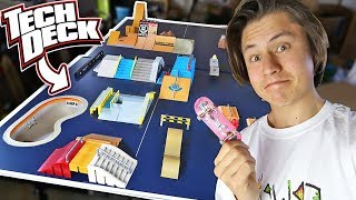 HUGE FINGERBOARD SKATEPARK OUT OF TECH DECK RAMPS [upl. by Thomasin]