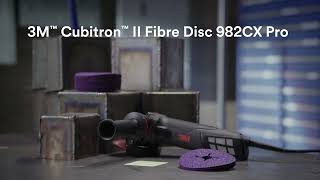 3M™ Cubitron™ II Fibre Disc 982CX Pro Promotional Video [upl. by Lalita]