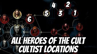 All Heroes of The Cult  Cultist Locations in AC Odyssey [upl. by Naehs]