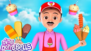 Ice Cream Wala  आइस क्रीम वाला  Kids Rhyme in Hindi  Ding Dong Bells [upl. by Halland530]