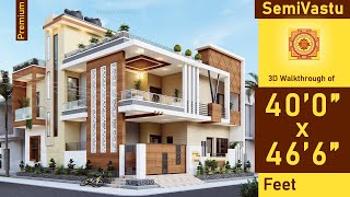 400quot x 466quot North Facing House Plan  1860 Square Feet  Luxury  4046 3D House  HouseDoctorZ [upl. by Bala]