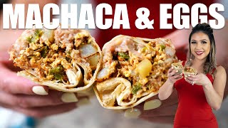 MACHACA BREAKFAST BURRITO A Recipe You Can Stretch For a Big Family Under 20 Dollars [upl. by Olmsted501]