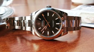 Rolex Oyster Perpetual Milgauss Black 116400 Watch Review [upl. by Littell555]