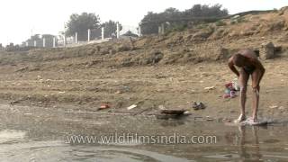 Varanasi famous for the bathing ghats along the banks of river Ganga [upl. by Lebasile329]