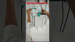 Syringe pump infusion 💉💉youtube shortsvideo [upl. by Kreindler]