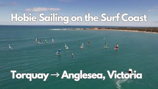 Hobie Sailing on Victorias Surf Coast DRONE FOOTAGE [upl. by Janie]