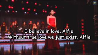 Glee  Alfie lyrics [upl. by Nomahs494]