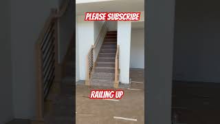 Stair Rails Install shortvideo constrcution fyp [upl. by Einram]