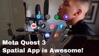 Meta Quest 3 Spatial App Demo  Immersive VR Experience [upl. by Okika]