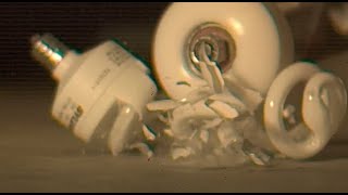 Smashing a Broken CFL at 4000 FPS [upl. by Kriste]