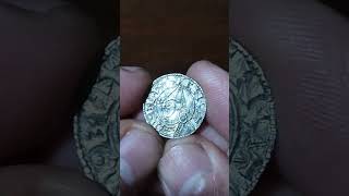 ANGLO SAXON DANISH KINGS OF ENGLAND Knut 101635 Silver Penny quotPointed helmet typequot Thedford [upl. by Ecnar]