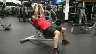 Incline Bench EZ Bar Press to Tricep Extension [upl. by Canada]