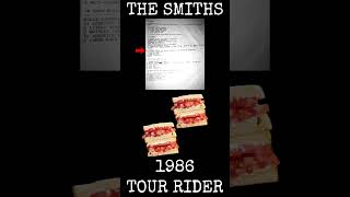 The Smiths 1986 Tour Rider 3  Johnny Marrs Dressing Room [upl. by Bolan]