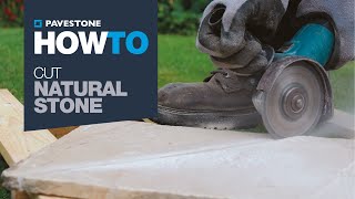 How to Cut Natural Stone Paving [upl. by Yerggoeg]