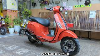 VESPA SPRINT S150 2022 WITH NEW EXHAUST malossi [upl. by Deyes]