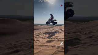 SQUARE1SpeedChannel airing it out at Little Sahara savesportquads atv trx honda trx450r [upl. by Lodnar]