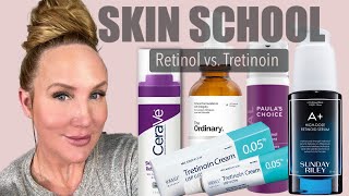 Skin School  Retinol VS Tretinoin  How to Use Tretinoin without Irritation [upl. by Hilde943]