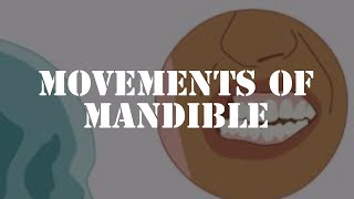 Movements of the mandible [upl. by Maghutte]