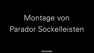 Montage von Parador Sockelleisten [upl. by Attenyl]