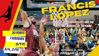 Francis Lopez ng UP Fighting Maroons Nagpakitang Gilas at Last 2 Minutes ng UP vs UST Round 2 [upl. by Anua]