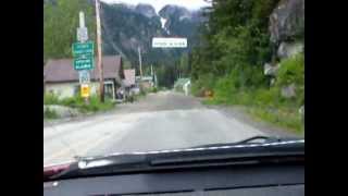 Drivng into Hyder Alaska USAwhat No Border [upl. by Remos]