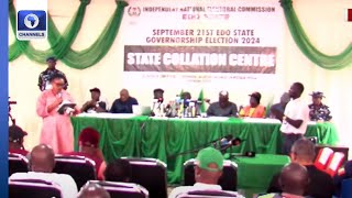 Edo State Governorship Election INEC Begins Results Collation [upl. by Aven]