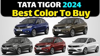 Tata Tigor Color Options 2024  Best Colour to Buy inTATA TIGOR [upl. by Bain]