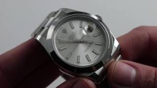 Rolex Oyster Perpetual Datejust II 116300 Luxury Watch Review [upl. by Naujej]