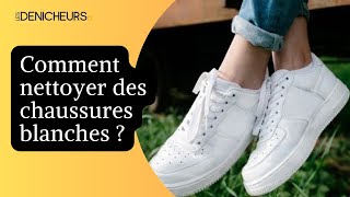 👟9 astuces pour nettoyer des chaussures en tissu blanches⚪🧐 [upl. by Enoval574]