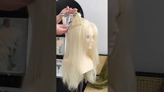 Invisible TapeIn Weft Stunning Blonde Hair Transformation [upl. by Pompea854]