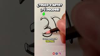 ¡Increíble Cómo Crear un 3D🎨Perfecto con Dos Lápices🖍️ 3d shorts arte trucos [upl. by Nabal]