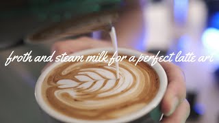 How To Beginners Guide to Steam Milk and Pour Latte Art [upl. by Nira]