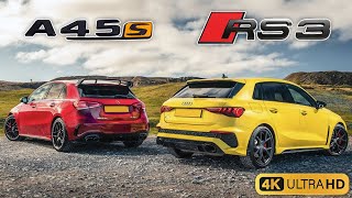 Audi RS3 e Mercedes A45 S AMG Nate per essere NEMICHEAMICHE [upl. by Rodenhouse641]