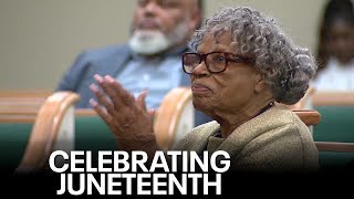 Opal Lee kicks off another year of Juneteenth celebrations [upl. by Jackelyn]