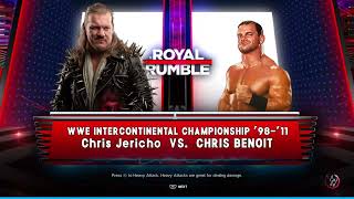 WWE ROYAL RUMBLE 2001 rematch Chris Jericho vs Chris Benoit title bout Match 2 [upl. by Gonnella991]