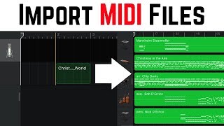 MIDI file importing in GarageBand iOS iPhoneiPad [upl. by Mcgray]