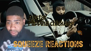 Aystar  Flippin Chickens Music Video  GRM DailySqueeze Reactions [upl. by Ogires]