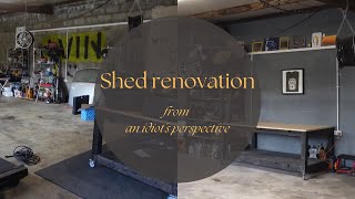 From a shed to THE shed DIY Shelves Wood Storage Paint [upl. by Sualokcin794]