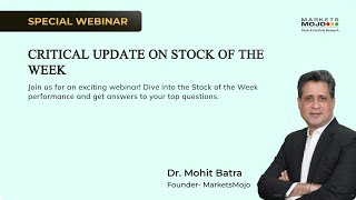 SPECIAL WEBINAR Critical Update on Stock Of the Week [upl. by Idou57]