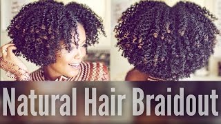 How To  Bomb Braidout On Natural Hair [upl. by Nakah]